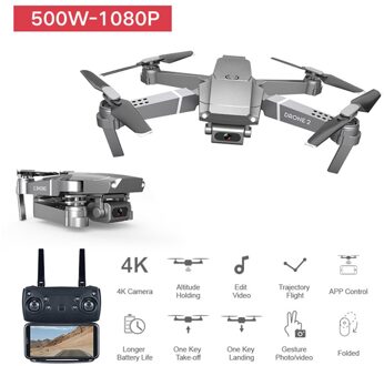 1080P Hd Groothoek 4K Vouwen E68 Uav Video-opname Real-Time Quadcopter Hoogte tegemoet Afstandsbediening Drones drone met 1080p cam