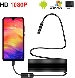 1080P HD Mini Android Endoscope Camera IP67 1920*1080 1M 2M 3.5M 5M Micro USB Inspection Video Camera Snake Borescope Tube
