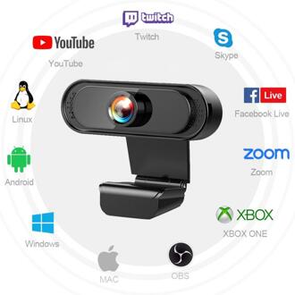 1080P Vaste Focus Hd Webcam Ingebouwde Microfoon High-End Video Call Camera Computer Randapparatuur Web Live camera Voor Pc Laptop