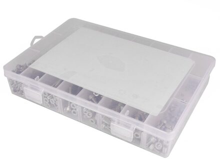 1080Pcs M2 M3 M4 Schroef Bouten & Nuts & Washer Set Hex Hoofd Cap Tool Rvs Praktische Draagbare kit