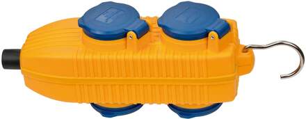 1081070010 Stekkerdoos zonder schakelaar Blauw, Geel