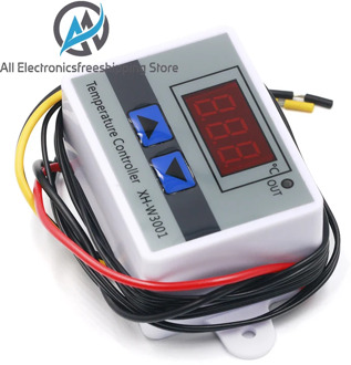 10A 12V 24V 220VAC Digital LED Temperature Controller XH-W3001 For Incubator Cooling Heating Switch Thermostat NTC Sensor