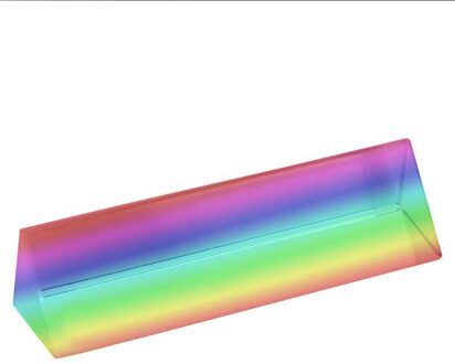10Cm 4  "Optical Glass Triple Driehoekig Prisma Natuurkunde Onderwijs Lichtspectrum 964E