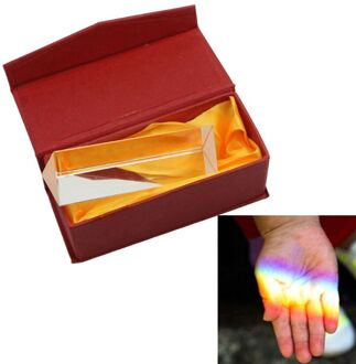 10Cm 4 "Optical Glass Triple Driehoekig Prisma Natuurkunde Onderwijs Lichtspectrum