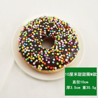 10Cm Kunstmatige Donut Voedsel Chocolade Taart Zoete Roll Kunstmatige Mini Squishy Donut Simulatie Model Fotografie Decoratie Props 10cmchocolate yuanke