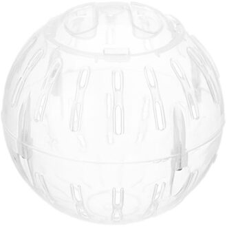 10Cm Mini Hamster Trotting Bal Speelgoed Jogging Pet Chinchilla Cavia Mini Draf Bal Hamster Levert wit