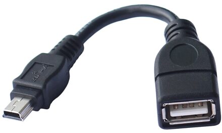 10Cm Mini Usb Male Naar Usb Vrouwelijke Host Otg Kabel Adapter Mini Usb Kabel Voor Tablet Pc Gps Auto cd