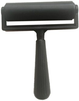 10Cm Printmaking Rubber Roller Brayer Ambachtelijke Projecten Inkt En Stempelen Gereedschap (Rood) zwart