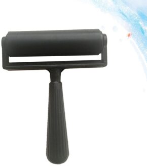 10Cm Printmaking Rubber Roller Brayer Ambachtelijke Projecten Inkt En Stempelen Gereedschap (Rood) zwart