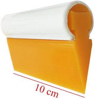 10Cm Rubberen Handvat Geel Turbo Zuigmond Vinyl Film Auto Wrap Tool Sneeuwschuiver Schraper Window Cleaning Vloertrekkers Professionele B29