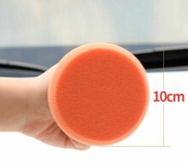 10Cm Sponzen 5 Stks/set Cleaning Foam Kit Microfiber Polijsten Pad Waxen Met 1 * Handvat
