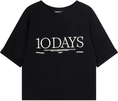 10Days T-Shirts 10Days , Black , Dames - XS