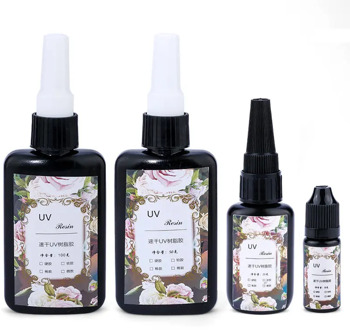 10g/25g/50g/100g Fast Curing UV Glue Hardener UV Flashlight Clear Hard Resin For Epoxy Resin Jewelry Making DIY Handcrafts