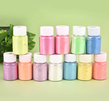 10g DIY Epoxy Resin Filler Dye Pearl Pigment 12 Color Pearlescent Mineral Powder Handmade Crafts Making Beauty Nails Accessories