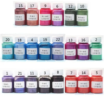 10g Magic Aurora Pearl Pigment Powder Mica Pearlescent Colorants Resin Dye Jewelry Making