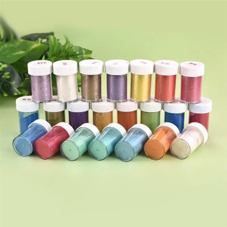 10g Pigment Filler For Resin Jewelry Making 24 Color Pearl Powder Dye Pearl Resin UV Epoxy Nail Paint Pigment