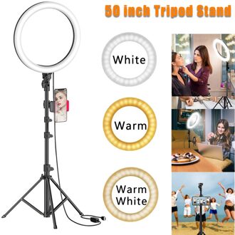 10in Led Ring Licht Met Statief Stand Telefoon Houder Voor Camera Selfie Live Video Make-Up