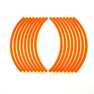 10inch Motorfiets Wielnaaf Stickers Auto Decors Wiel Stickers 16 Strips Waterdichte Sticker 05