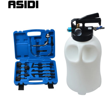 10L Pneumatic Transmission Oil Filling Tool Fluid Extractor Dispenser Refill Pump Tool Kit With 13pcs ATF Adaptor PT1656