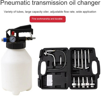10L Pneumatic Transmission Oil Filling Tool Fluid Extractor Dispenser Refill Pump Tool Kit With 13pcs ATF Adaptor