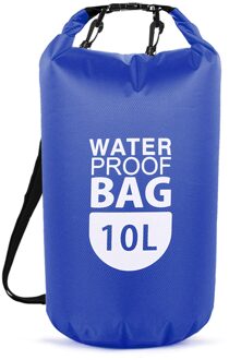 10L Pvc Droog Waterdichte Drijvende Zak Roll Top Dry Bag Water Sport Opbergtas Lichtgewicht Dry Sack Rivier Trekking Tassen blauw