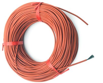 10M 12K 33ohm / M Infrarood Verwarming Vloerverwarming Ther Kabel Systeem Van 3Mm Silicagel Carbon fiber Draad Gebruikt In 220V Spanning 150W