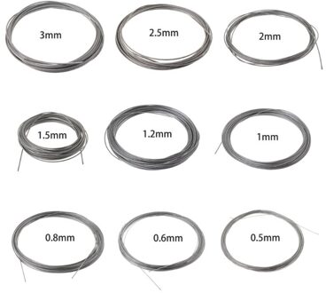 10M 304 Roestvrij Staaldraad Zachte Vissen Lifting Kabel 7 × 7 Waslijn 32CD 2mm