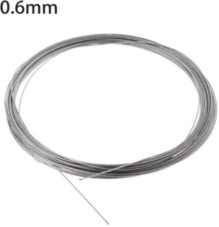 10m 304 Roestvrij Staaldraad Zachte Vissen Lifting Kabel 7*7 Waslijn Bruin