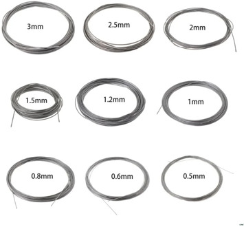 10m 304 Stainless Steel Wire Rope Soft Fishing Lifting Cable 7*7 Clothesline 0.5mm/ 0.8mm/1mm/1.2mm/1.5mm/2mm/2.5mm/3mm