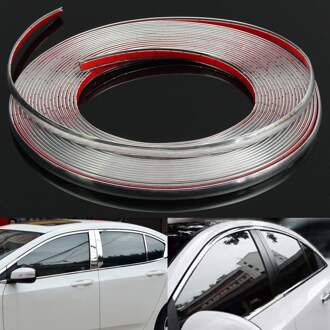10M Chrome Auto Body Deur Rand Lip Protector Decor Moulding Trim Molding Strips