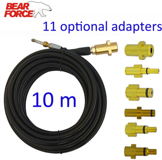 10m High Pressure Washer Pipeline sewage dredging jet hose Sewer Drain Jetting Kit pipe blockage clogging jet washer hose cord