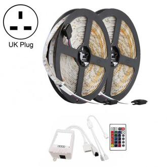 10M Led Strip Licht Snaar Tape 10M 3528 Smd Rgb 600 + 24 Key Ir Afstandsbediening Kleur change Led Light Strip UK plug