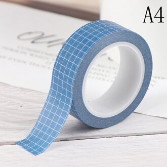 10M Raster Washi Tape Japanse Papier Diy Planner Masking Tape Plakband Stickers Briefpapier Tapes Decoratieve Kleurrijke A4