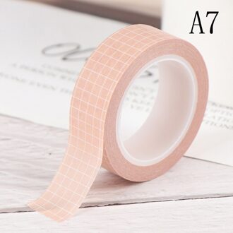 10M Raster Washi Tape Japanse Papier Diy Planner Masking Tape Plakband Stickers Briefpapier Tapes Decoratieve Kleurrijke A7