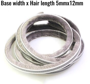 10M Seal Strip Diepgang Excluder Stofdicht Insect Proof Schuifdeur Geluiddichte Waterbestendig 5mm x 12mm