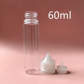 10Ml-120Ml Pet Plastic Lege Dropper Liquid Eye Helder Water Fles Lange Tip Cap 60ml