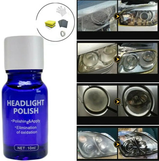 10ML Car Scratch Remover Hardness Headlight Lens Restoration Restorer Repair Auto Cleaner Set Body Paint Polish Car Care