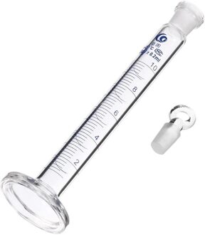10Ml Glas Maatcilinder Dikke Afgestudeerd Cilinder Laboratorium Supply Met Stopper Beker Fles Maatbeker Voor Laboratorium