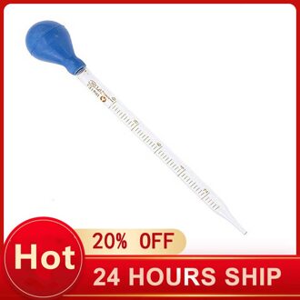 10Ml Glas Schaal Lijn Druppelaar Pipet Lab Dropper Dropping Pipet Blauw Rubberen Hoofd Pipetten