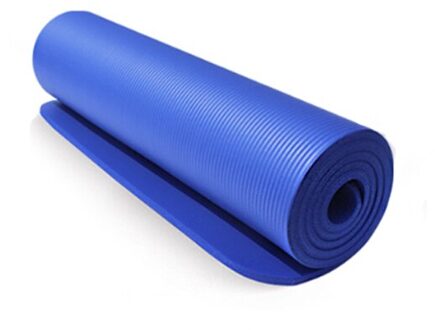 10Mm Yoga Mat Oefening Pad Dikke Non Slip Vouwen Gym Fitness Mat Pilates Outdoor Indoor Training Gym Oefening Fitness tapijt Blauw