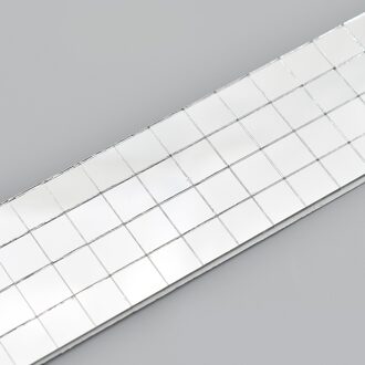 10mm Zelfklevende Real Glas Spiegel Mozaïek Tegels Voor DIY Ambachten Home Decoratie Materialen 100x4cm