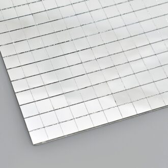 10mm Zelfklevende Real Glas Spiegel Mozaïek Tegels Voor DIY Ambachten Home Decoratie Materialen 30x30cm