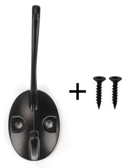 10Pack Zware Kapstokken Muur Gemonteerd Voor Hoed Retro Hanger Met Hardware Prong 20 Jas Zwart Dual Kleur schroeven B6S0