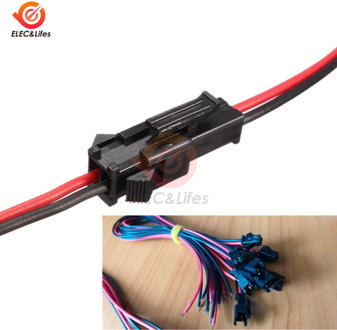 10Pairs 10cm Long JST SM 2Pins 2 Pin Plug Male to Female Cable Wire Connector 828 Promotion!