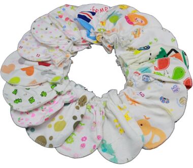 10Pairs Baby Anti Kras Mitten Soft Cotton Baby Handschoenen Baby Care Accessoires