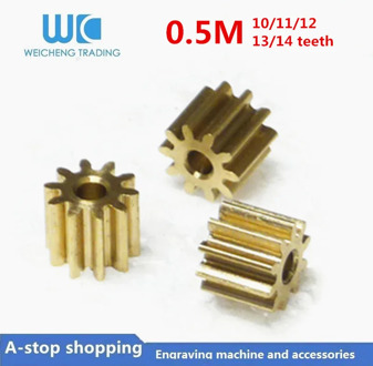 10pc 0.5M 10/11/12/13/14 Teeth 0.5mod gear rack spur gear precision copper steel cnc pinion