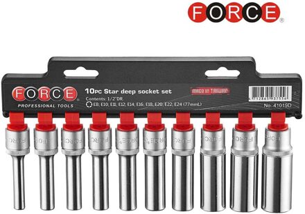10pc 1/2"DR. Star deep socket set 41019D