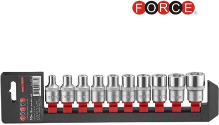10pc 1/2"DR. Star socket set 41019