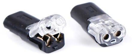 10Pc 2pin Pluggable Lente Scotch Lock Draad Connector Voor 18-24AWG Draad Quick Splice Connector Kabel Crimp Terminal Blokken