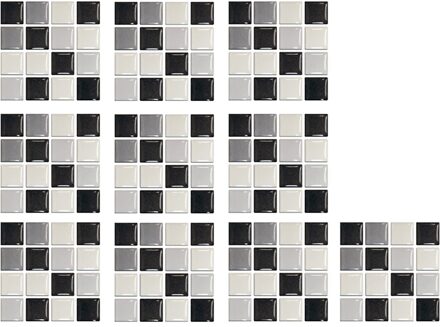 10Pc 3D Kristal Tegel Stickers Diy Waterdichte Zelfklevende Muurstickers Keuken Decor Muurstickers Waterdichte Pvc Tegels #10